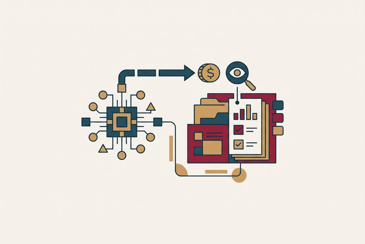 Cover illustration for “FinCEN Recordkeeping Rules for AI-Initiated Wire Transfers”