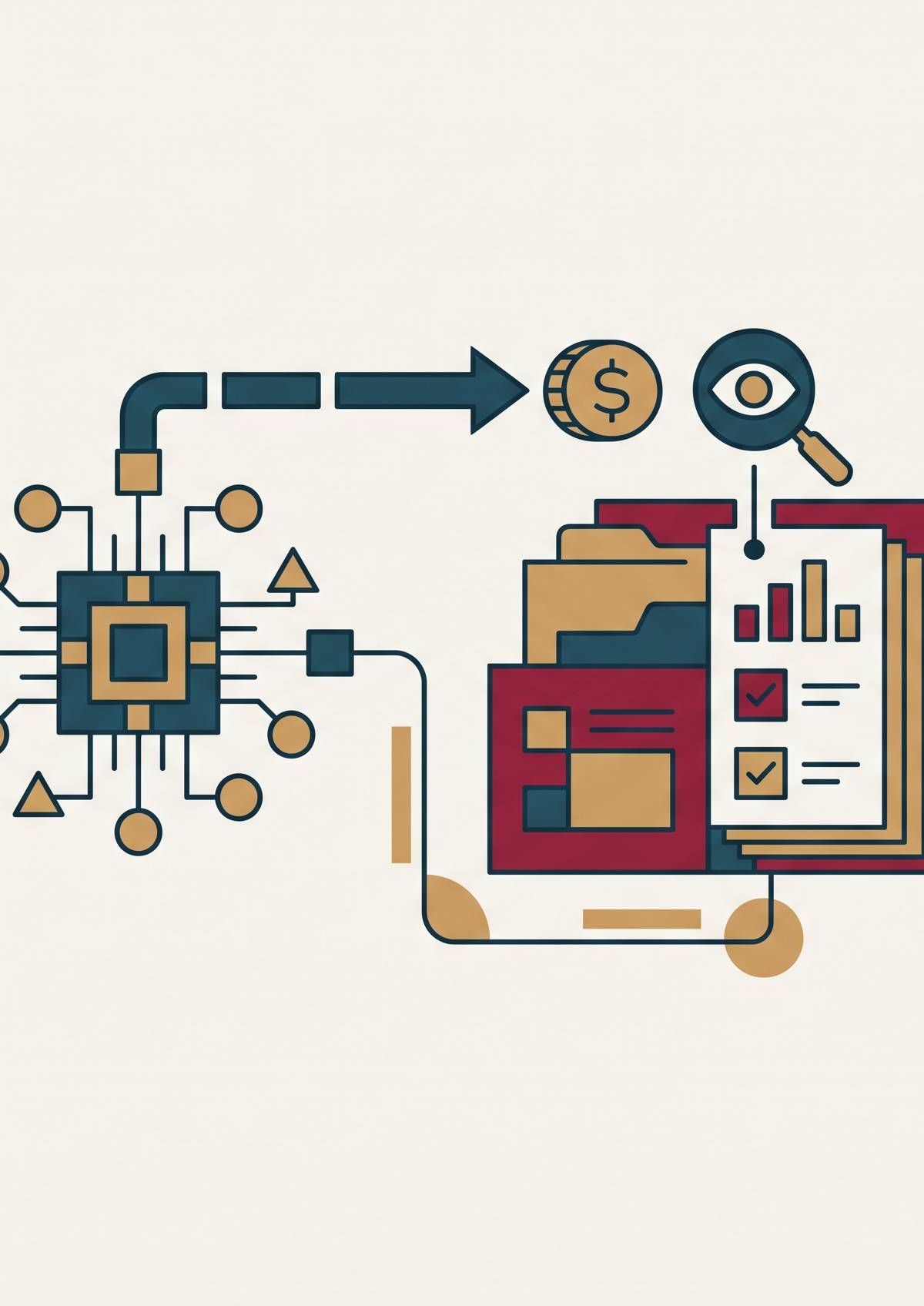 Cover illustration for “FinCEN Recordkeeping Rules for AI-Initiated Wire Transfers”