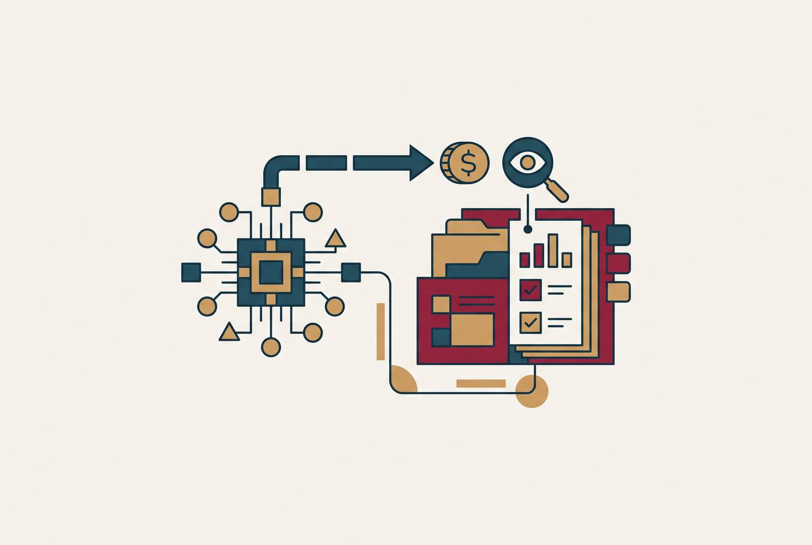 Cover illustration for “FinCEN Recordkeeping Rules for AI-Initiated Wire Transfers”