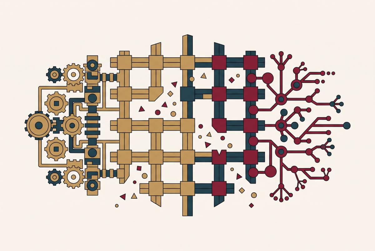 Cover illustration for “Control Framework Gaps When Banks Migrate From RPA to Agentic AI Systems”