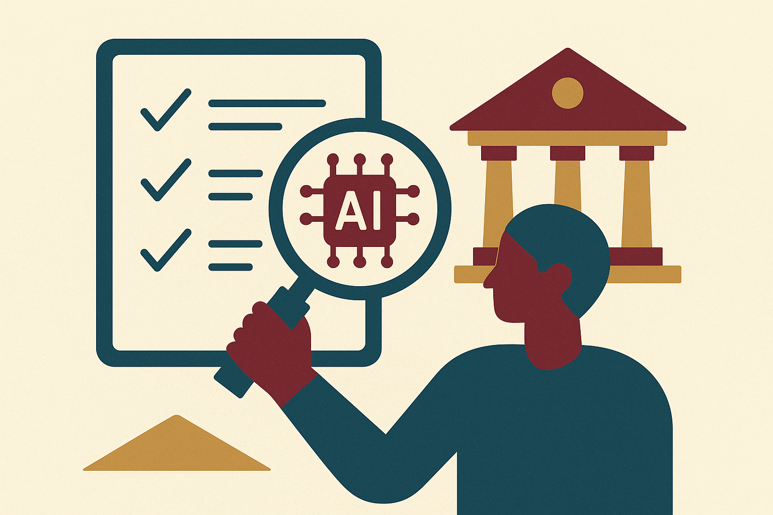 Cover illustration for “Change Management Examination Expectations for AI System Updates at Banks”