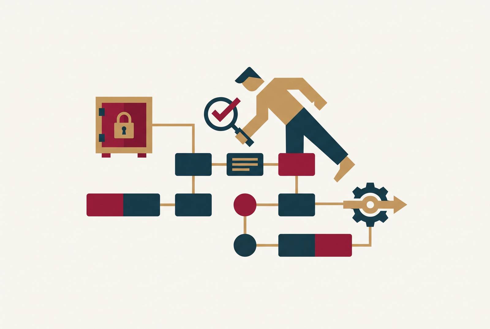 Cover illustration for “Audit Trail Standards Examiners Expect for AI-Initiated Banking Actions”