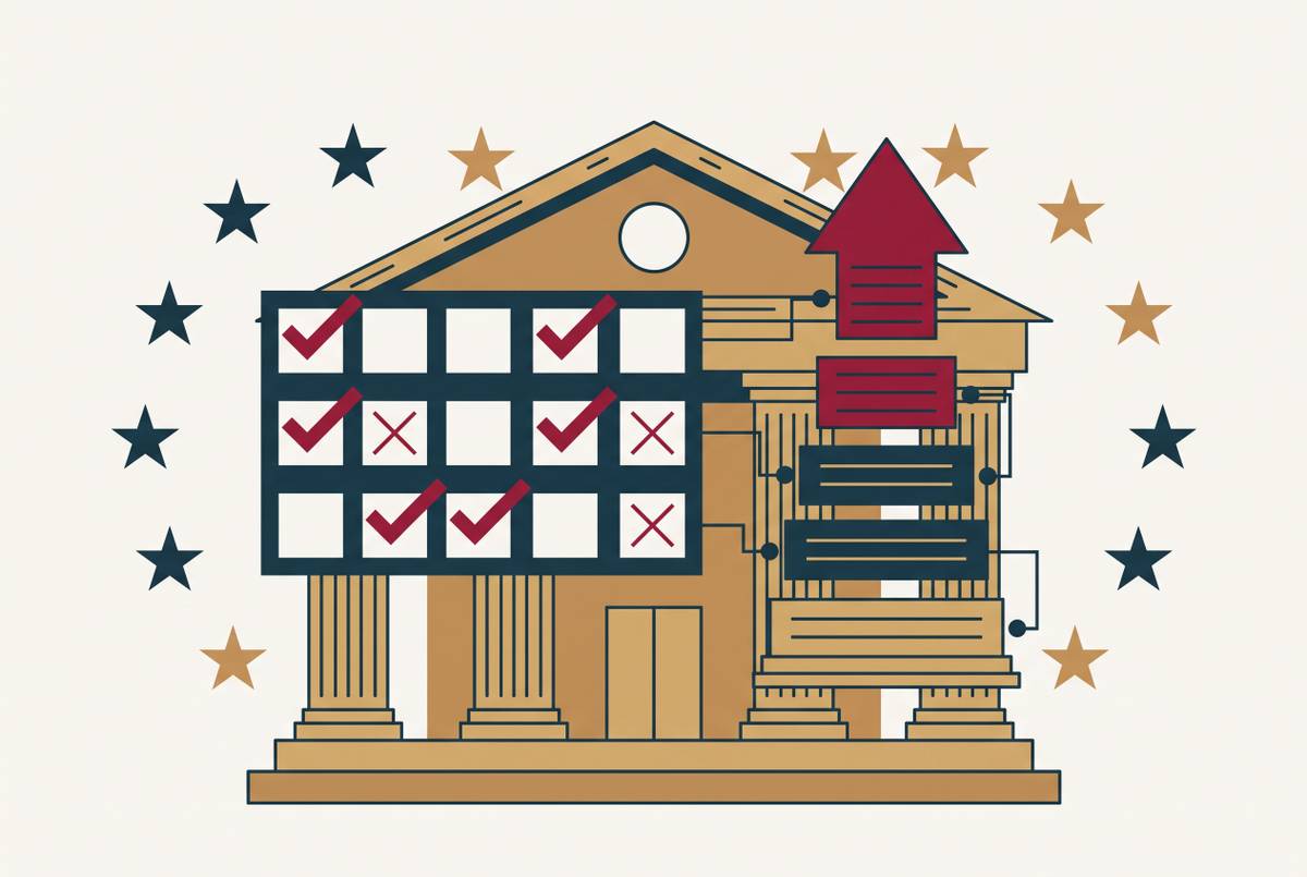 Cover illustration for “EU AI Act High-Risk Classification and Its Implications for US Banks”