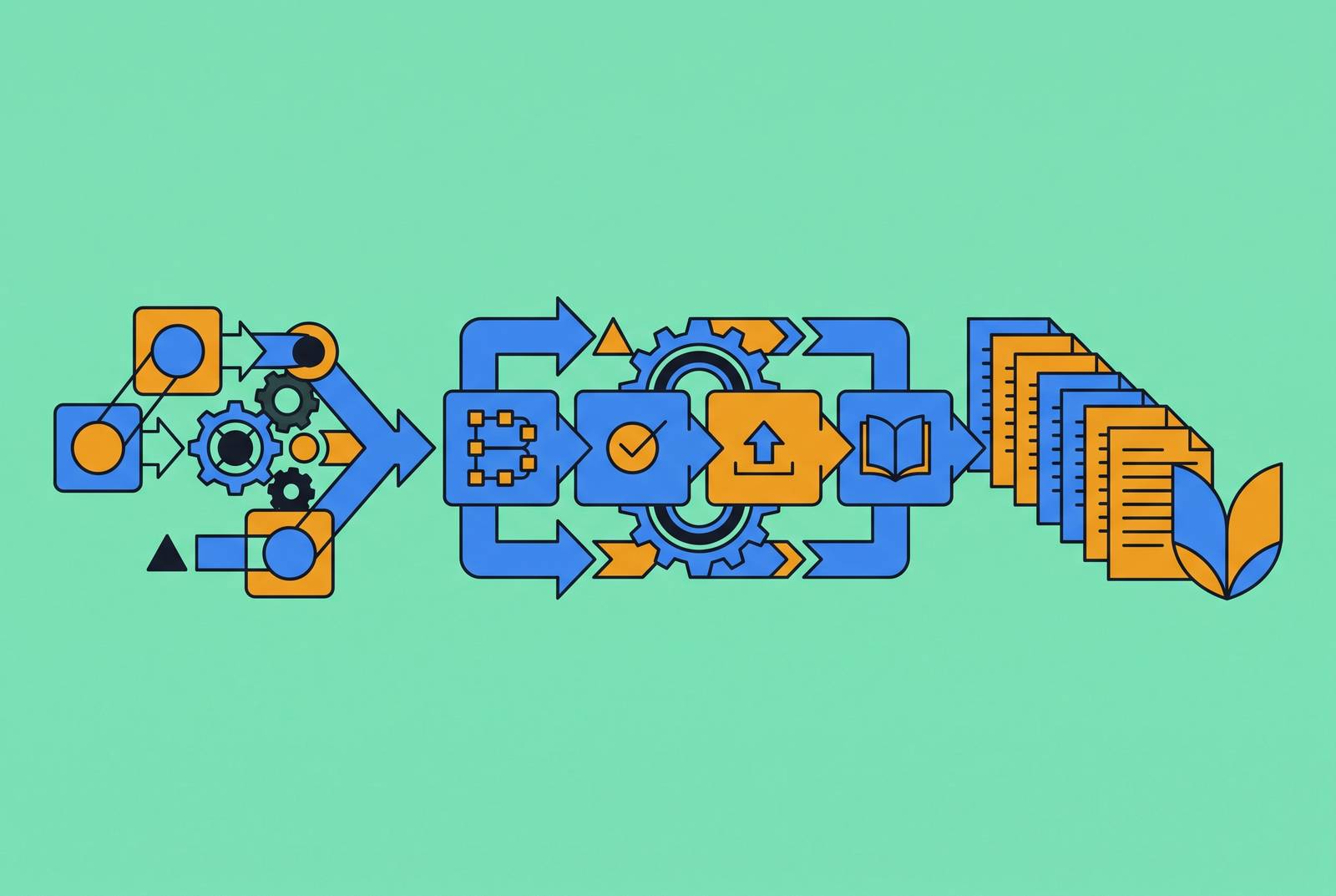 Cover illustration for “CI/CD Pipelines for Documentation Publishing”