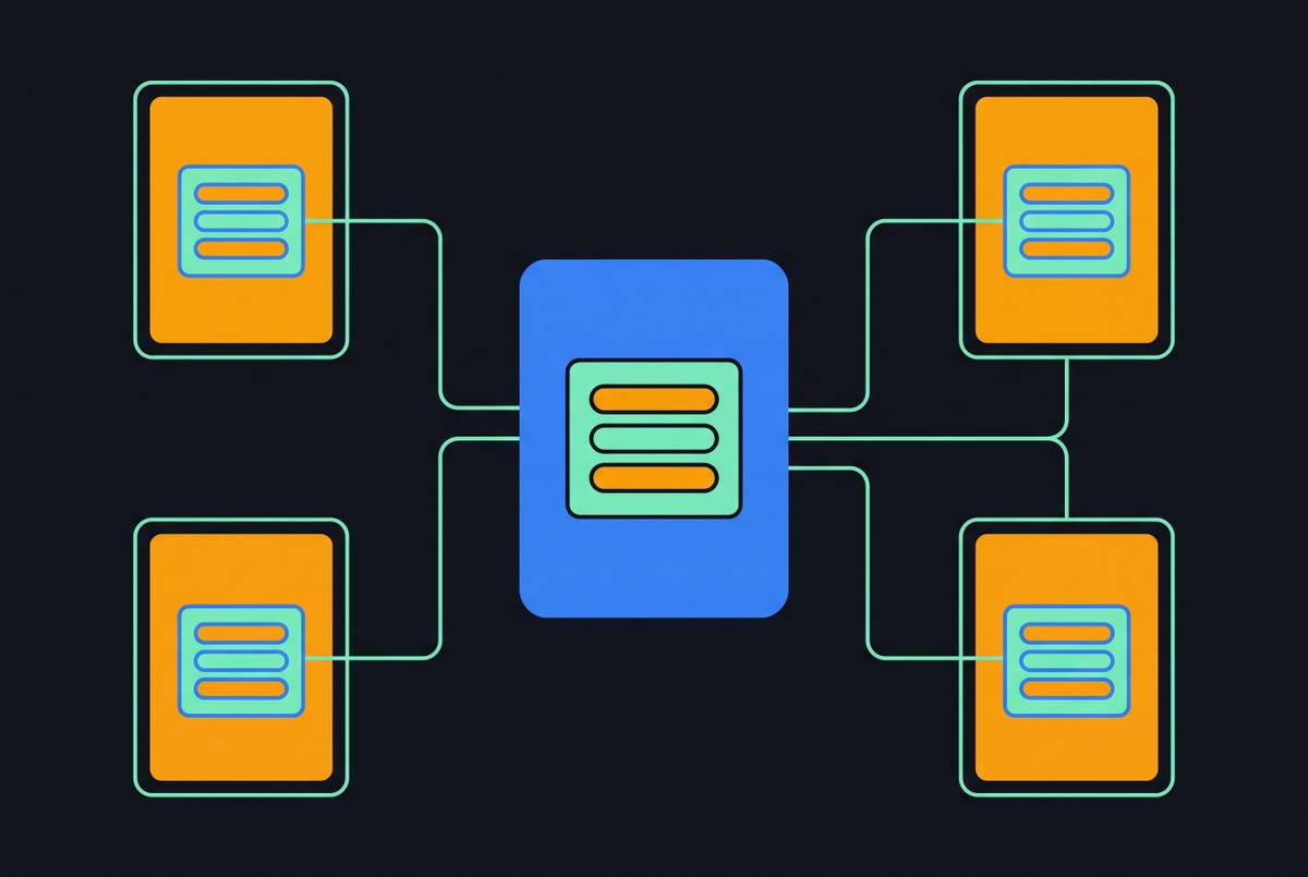 Cover illustration for “Content Reuse and Single-Sourcing in Large Doc Sets”