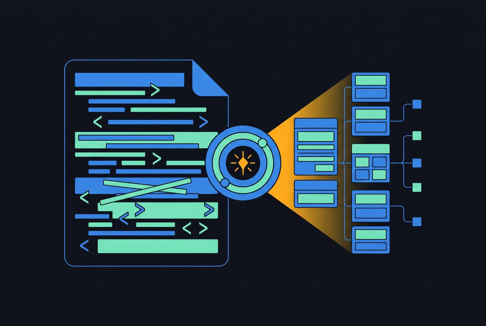 Cover illustration for “What AI Actually Does to Code Documentation”