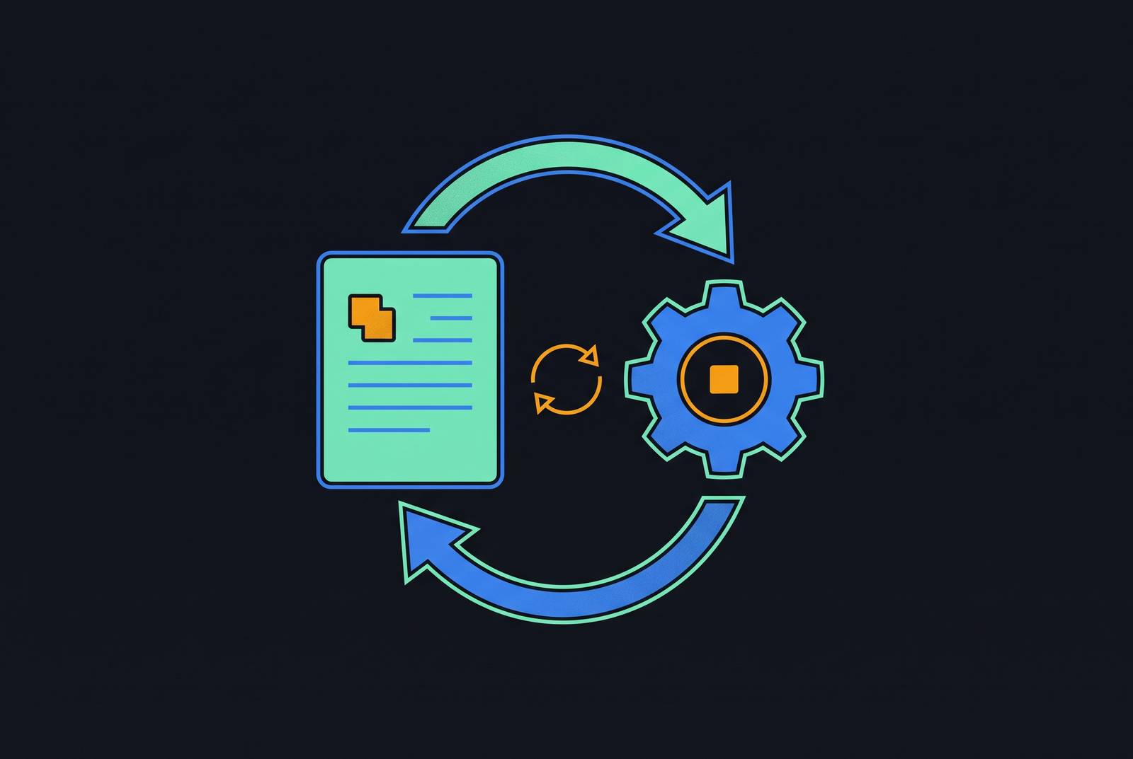 Cover illustration for “Automatically Syncing Docs with Product Changes”