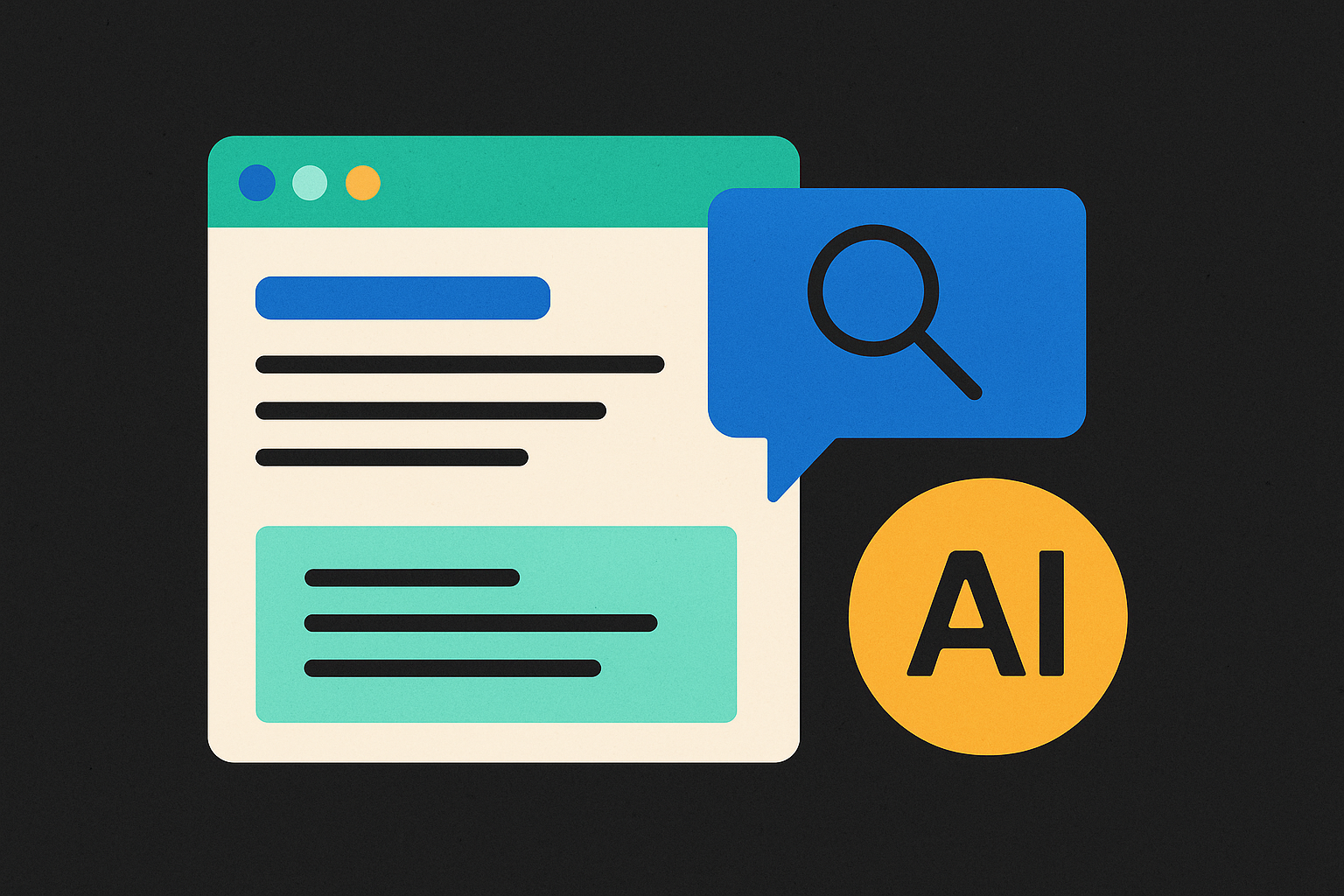 Cover illustration for “documentation platforms with native AI search and assistant features”