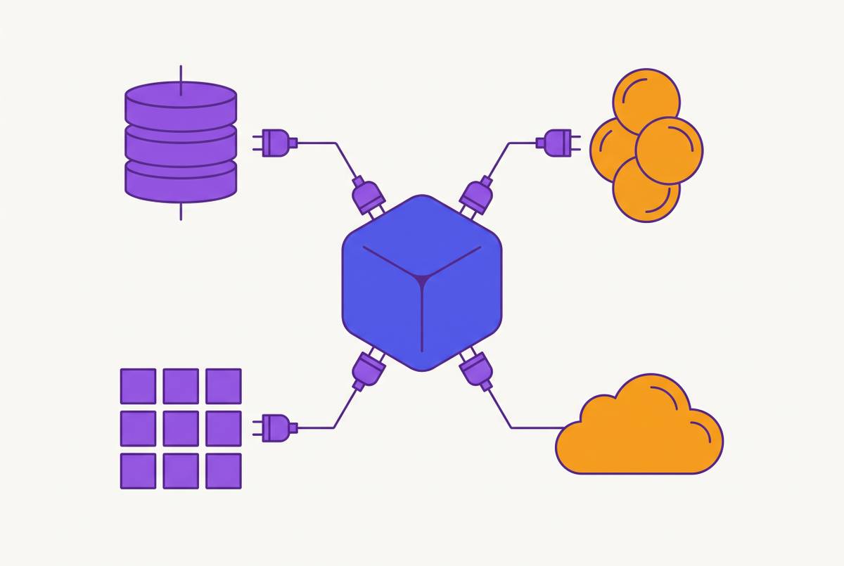 Cover illustration for “Storage-Agnostic Architecture Patterns for Cloud-Native Applications”