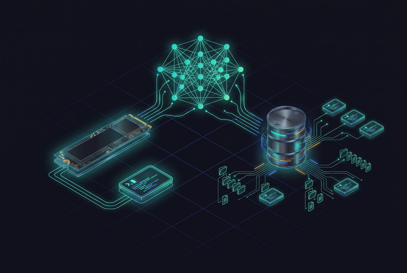 Cover illustration for “AWS EBS vs EFS for Shared ML Storage”