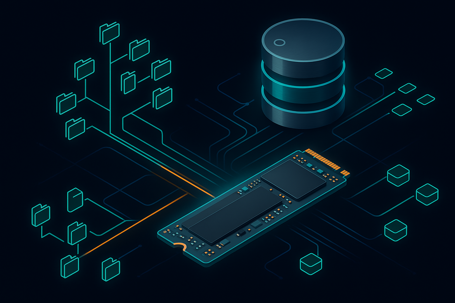 Cover illustration for “File Storage vs Object Storage vs Block Storage Decision Guide”