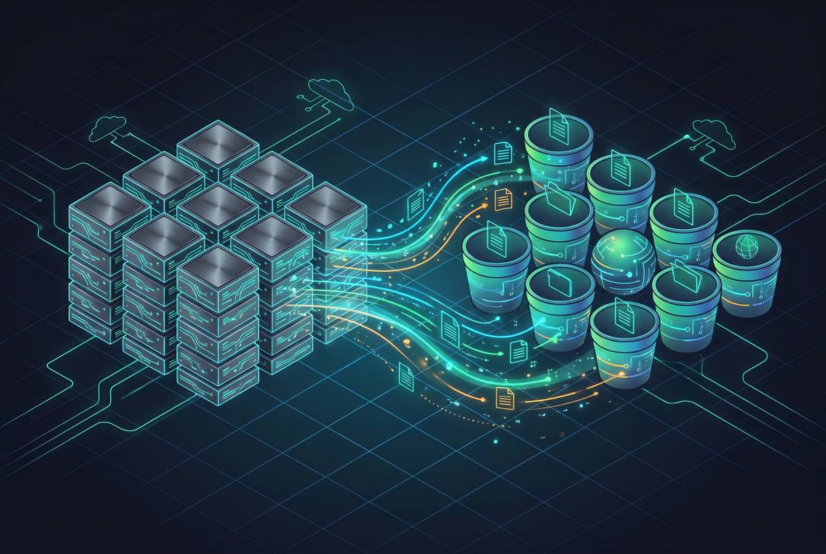 Cover illustration for “Data Migration Strategy from Block Storage to Object Storage”