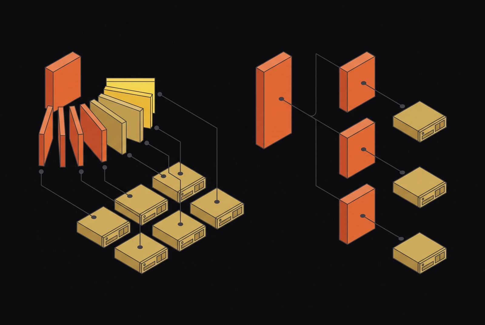 Cover illustration for “Erasure Coding vs. Replication in Distributed Filesystem Durability”