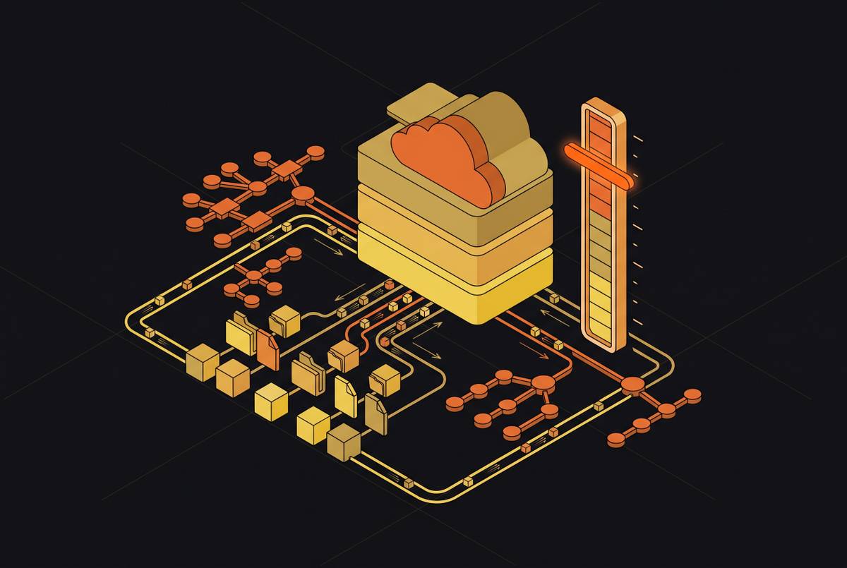 Cover illustration for “Measuring Metadata Operation Throughput on Cloud Filesystems”