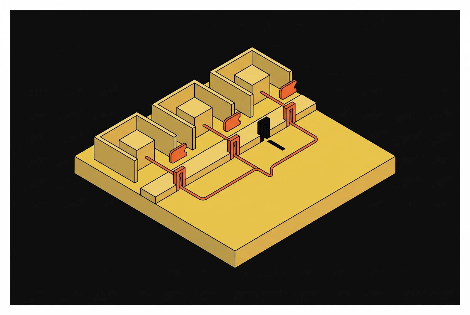 Cover illustration for “Scoped Credentials as the Enforcement Layer Between Tenants in a Shared Agent Runtime”