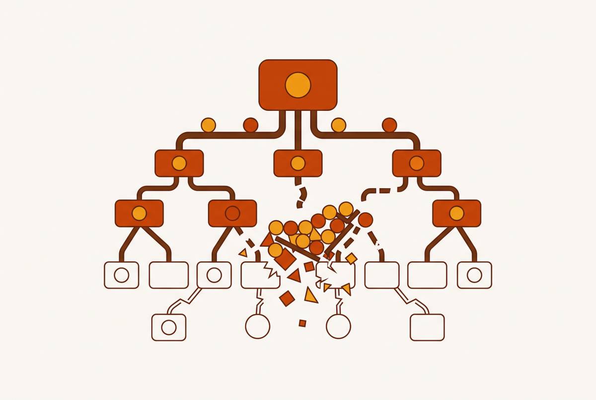 Cover illustration for “Why Data Democratization Efforts Stall at Mid-Size Companies”