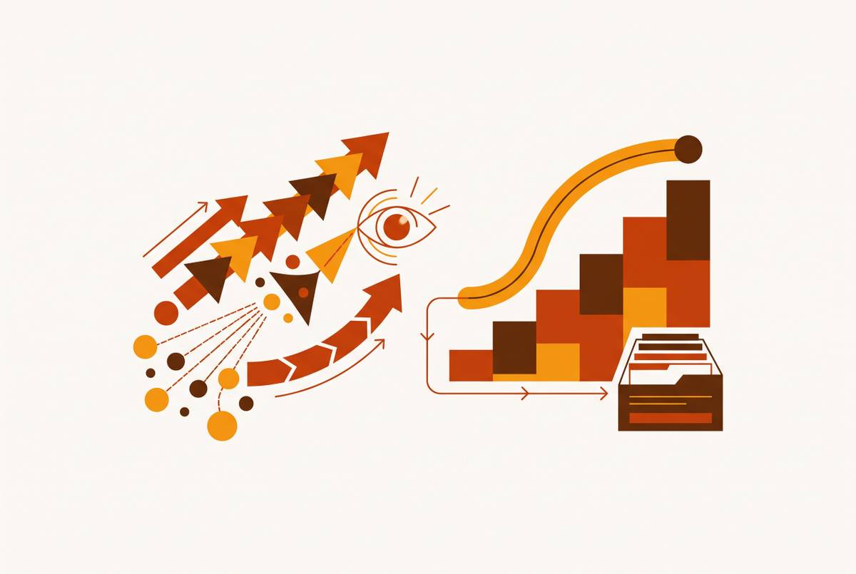 Cover illustration for “Leading vs Lagging Indicators for Customer Success and Retention Teams”