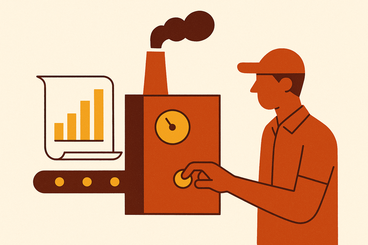 Cover illustration for “Why the Data Team Becomes a Reporting Factory and How to Stop It”