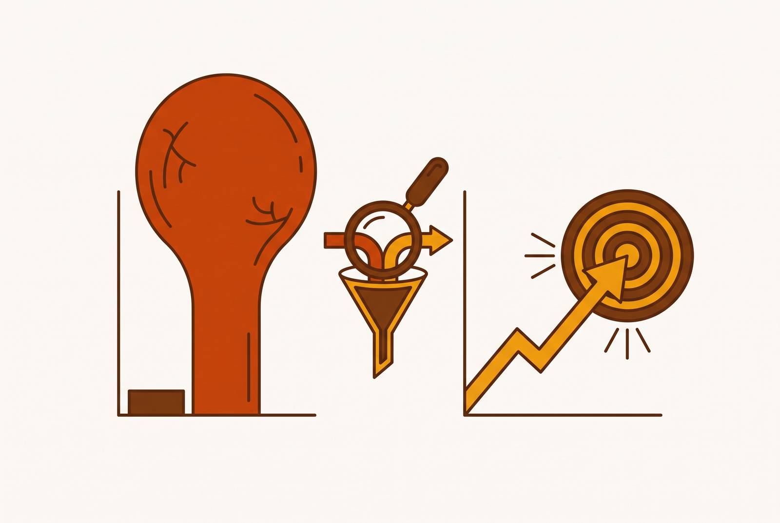 Cover illustration for “Vanity Metrics vs Actionable Metrics in Marketing and Growth”