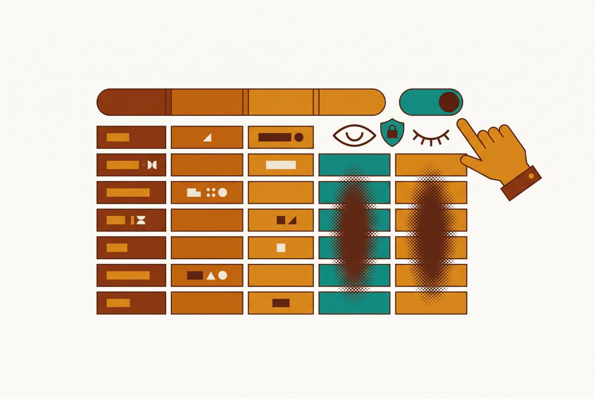 Cover illustration for “Column Visibility Controls That Keep Non-Technical Teams Out of Sensitive Fields”