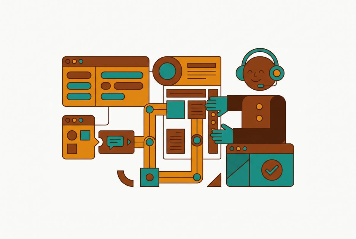 Cover illustration for “Designing Internal Tools for Support Team Workflows”