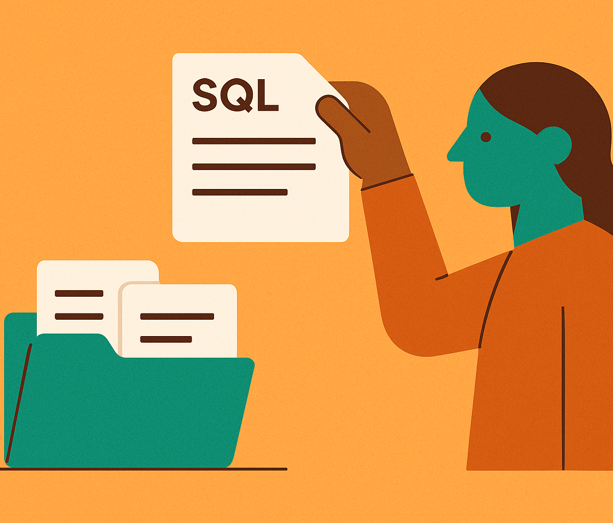 Cover illustration for “Saving and Organizing SQL Queries Across an Engineering Team”