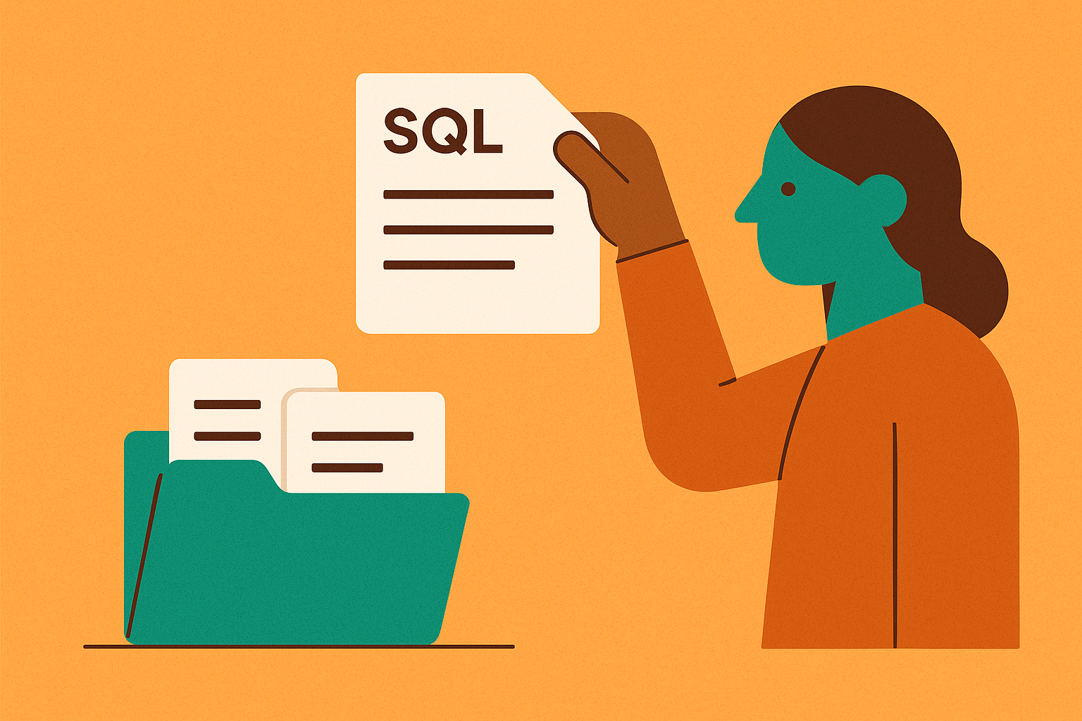 Cover illustration for “Saving and Organizing SQL Queries Across an Engineering Team”
