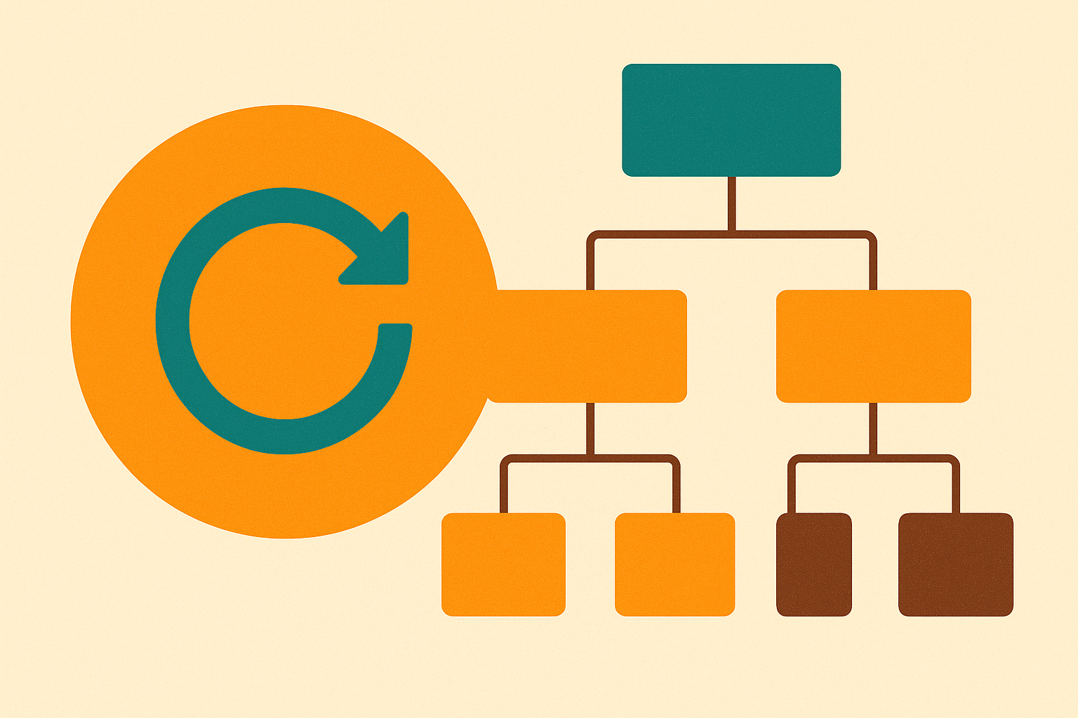 Cover illustration for “Recursive CTEs in Postgres for Hierarchical Data Queries”
