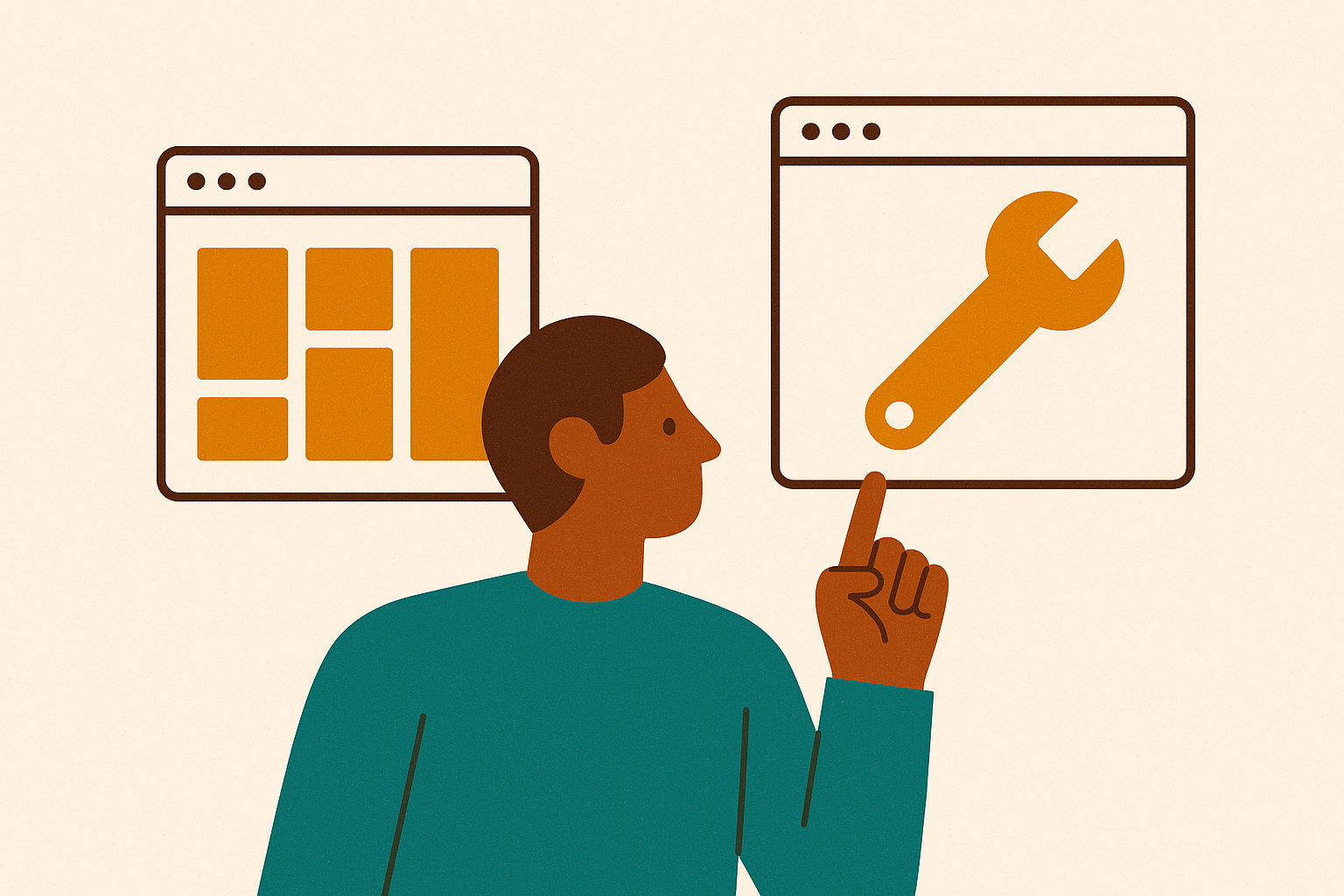 Cover illustration for “Build vs Buy Decision for Internal Admin Panels”