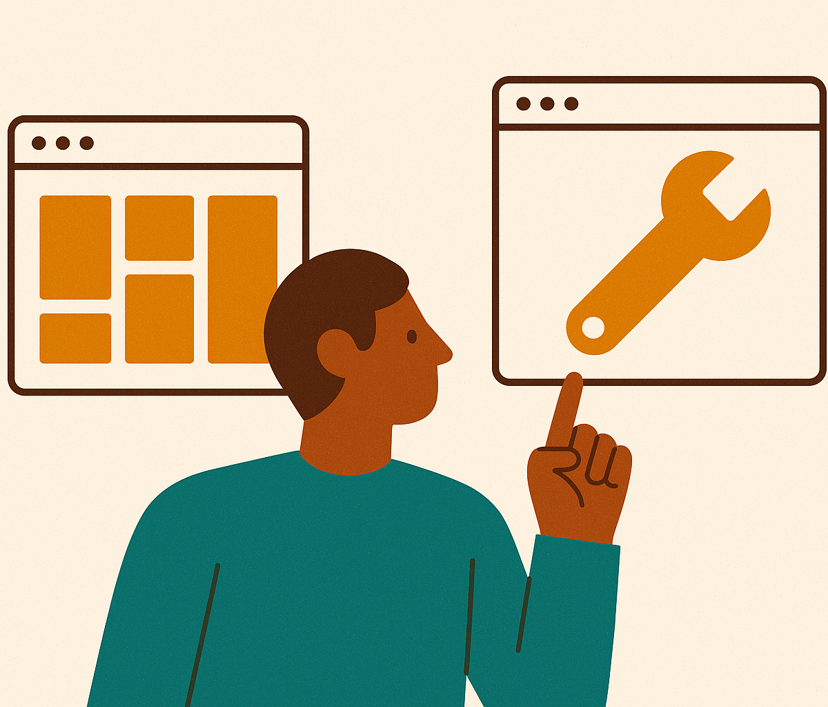 Cover illustration for “Build vs Buy Decision for Internal Admin Panels”