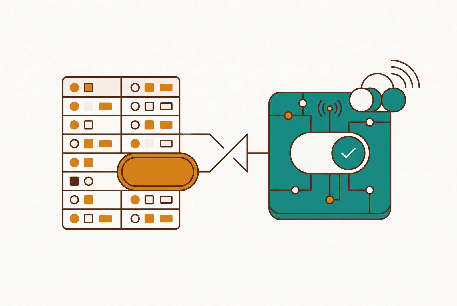 Cover illustration for “Feature Flags Backed by Database Tables vs Dedicated Flag Services”