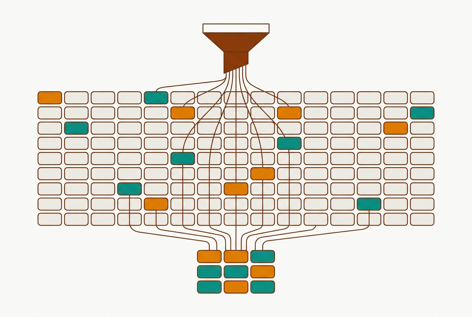 Cover illustration for “Postgres Partial Indexes for Sparse Filtered Queries”