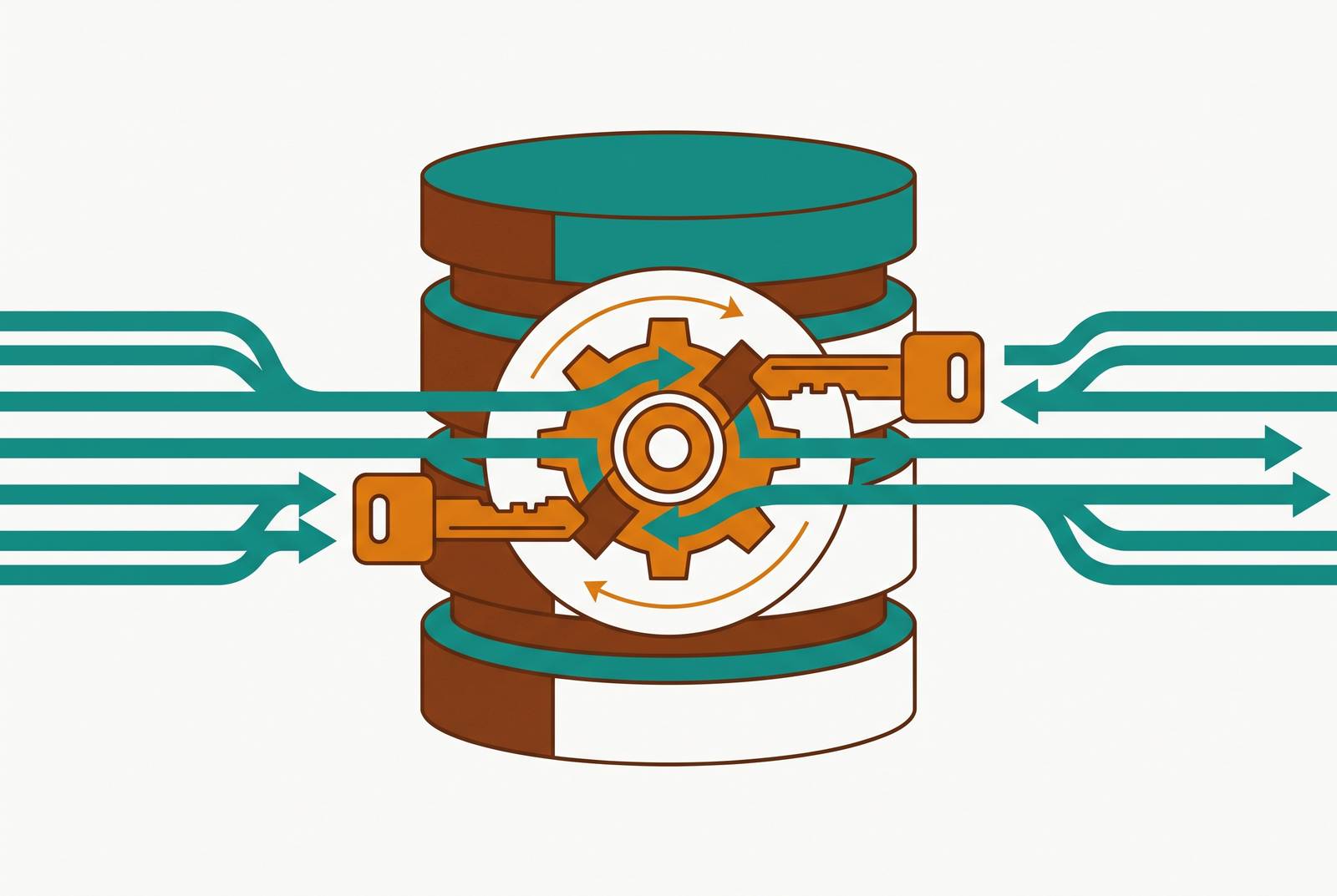 Cover illustration for “Database Credential Rotation Without Application Downtime”