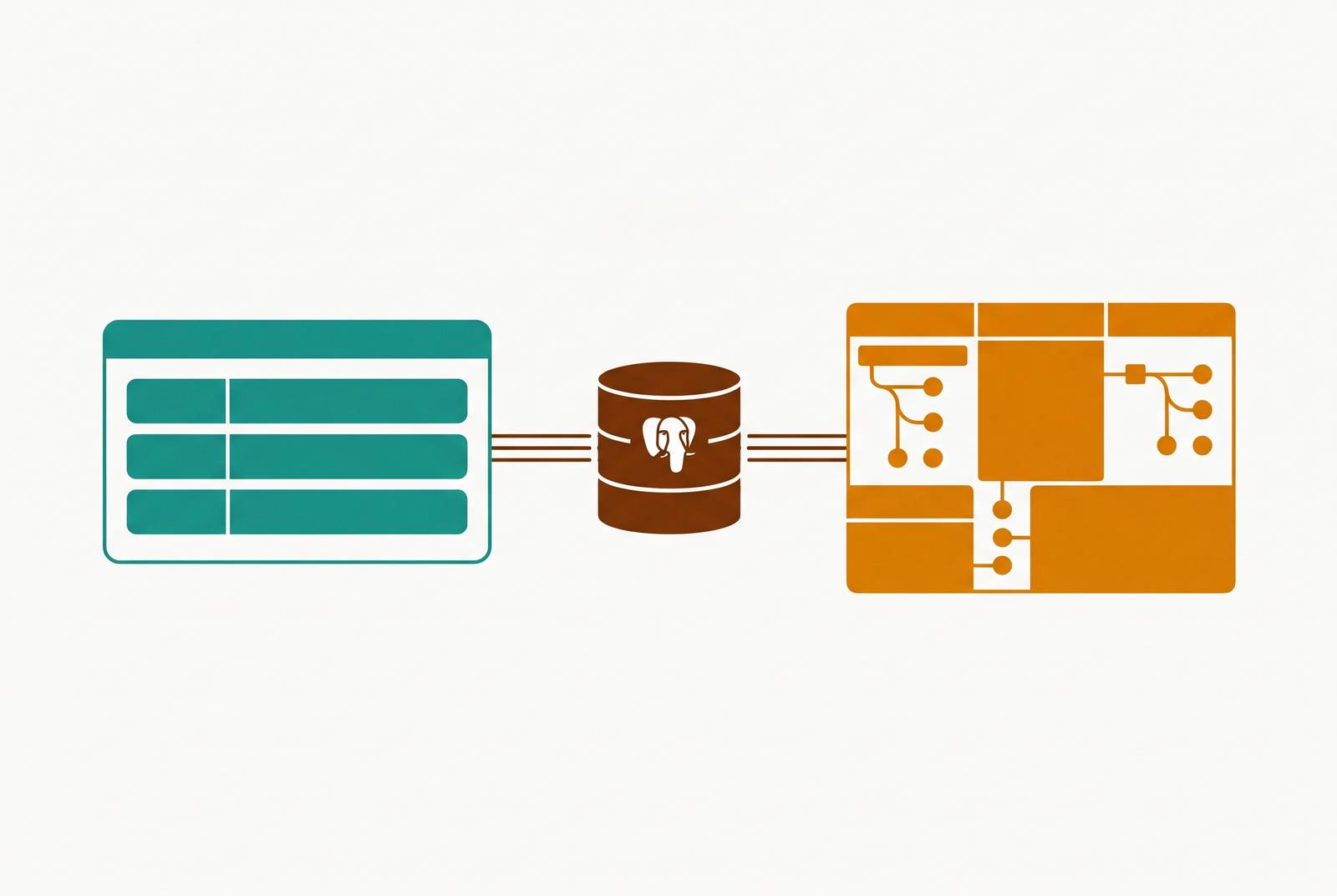 Cover illustration for “TablePlus vs DBeaver for Postgres Development Workflows”
